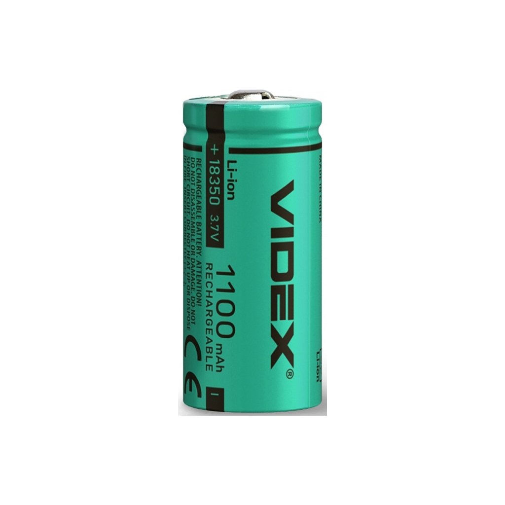 Акумулятор 18350 1100mAh bulk/1шт Videx (18350/1100/1B) Акумулятор 18350 1100mAh bulk/1шт Videx (18350/1100/1B)