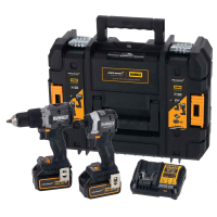 Set of power tools DeWALT McLaren F1, 18V XR Li-lon, 2 pcs. case, 2 batteries, ZP (DCK200MP2T)