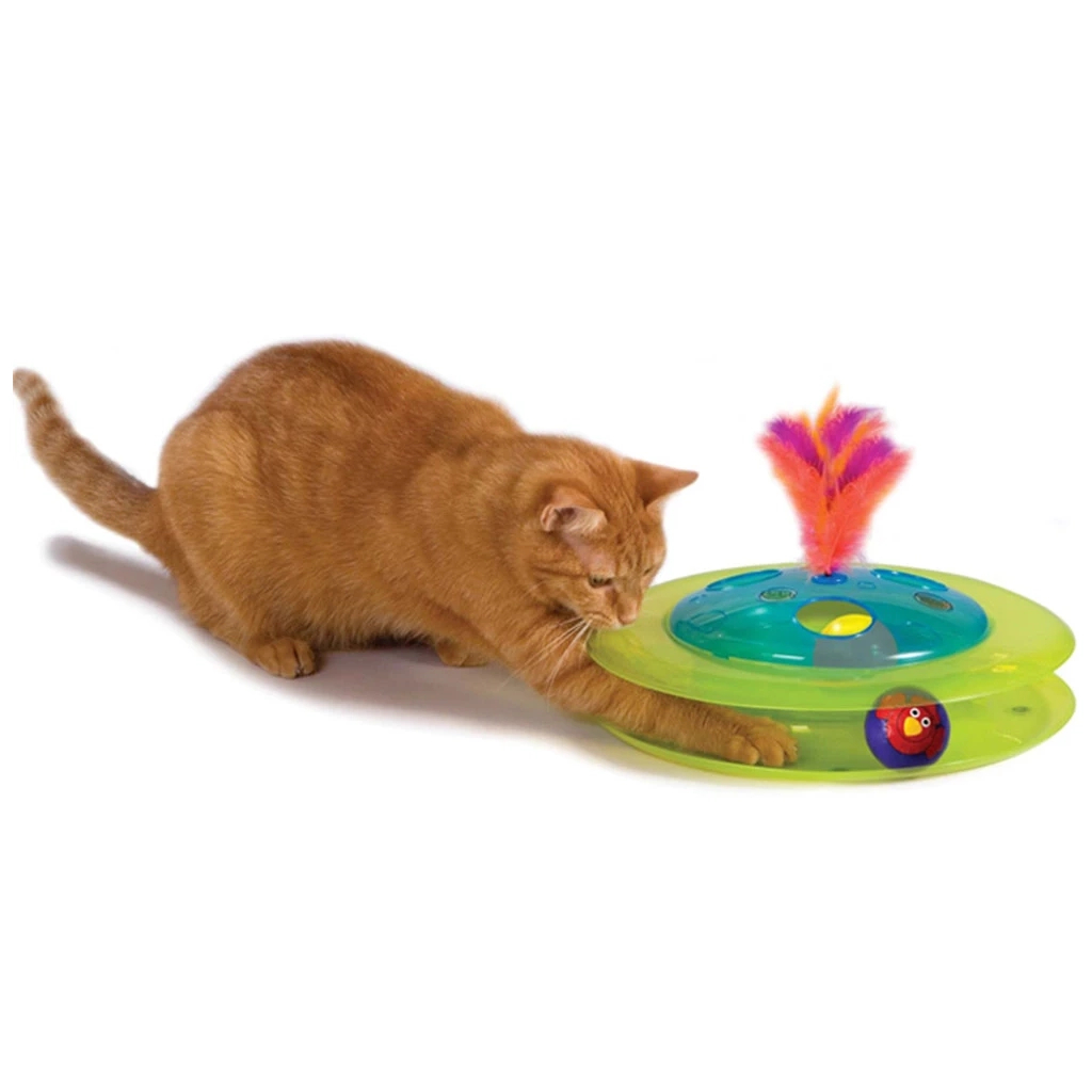 Іграшка для котів Catstages Трек з м'ячем і пташкою (0871864004677)