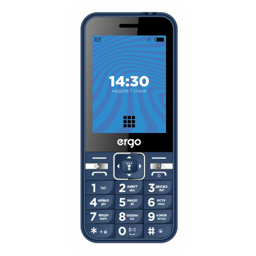 Мобільний телефон Ergo E281 Blue Мобільний телефон Ergo E281 Blue