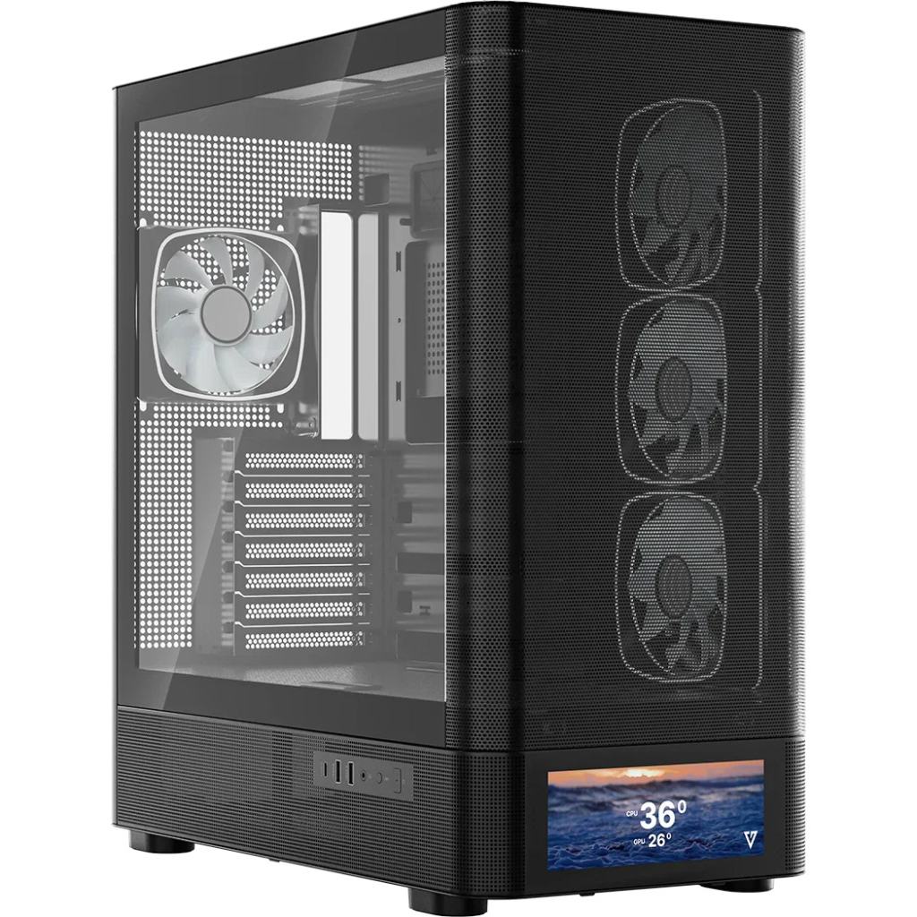 Корпус для ПК Modecom VOLCANO AQ500 ARGB (MC-A-AQ500-4FA-B) Корпус для ПК Modecom VOLCANO AQ500 ARGB (MC-A-AQ500-4FA-B)