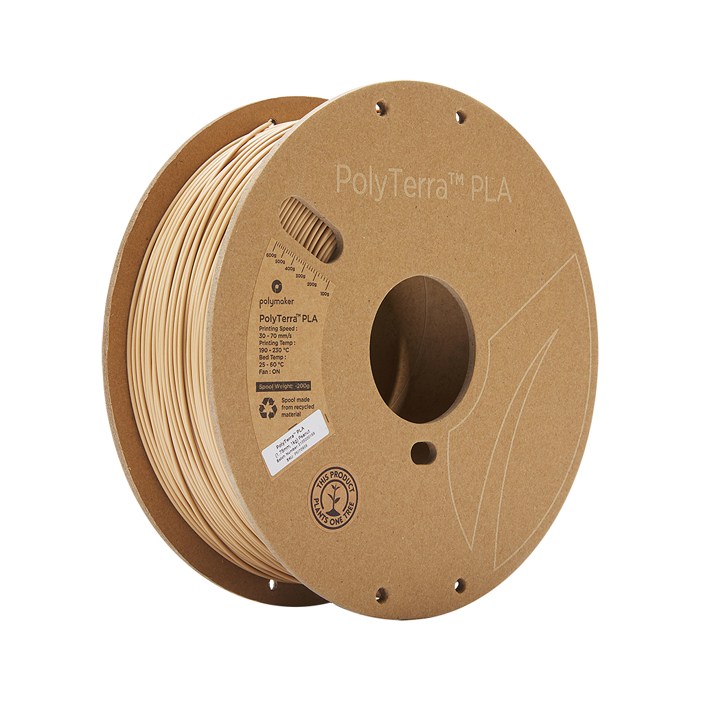 Пластик для 3D-принтера Polymaker PLA PolyTerra 1,75mm 1kg BROWN, PEANUT (PM70909)