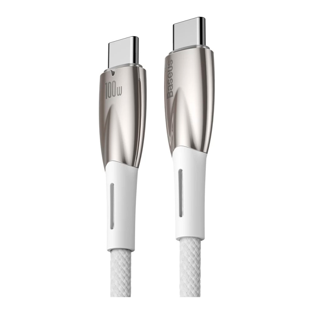 Дата кабель USB-C to USB-C 1.0m 100W white Baseus (CADH000702)