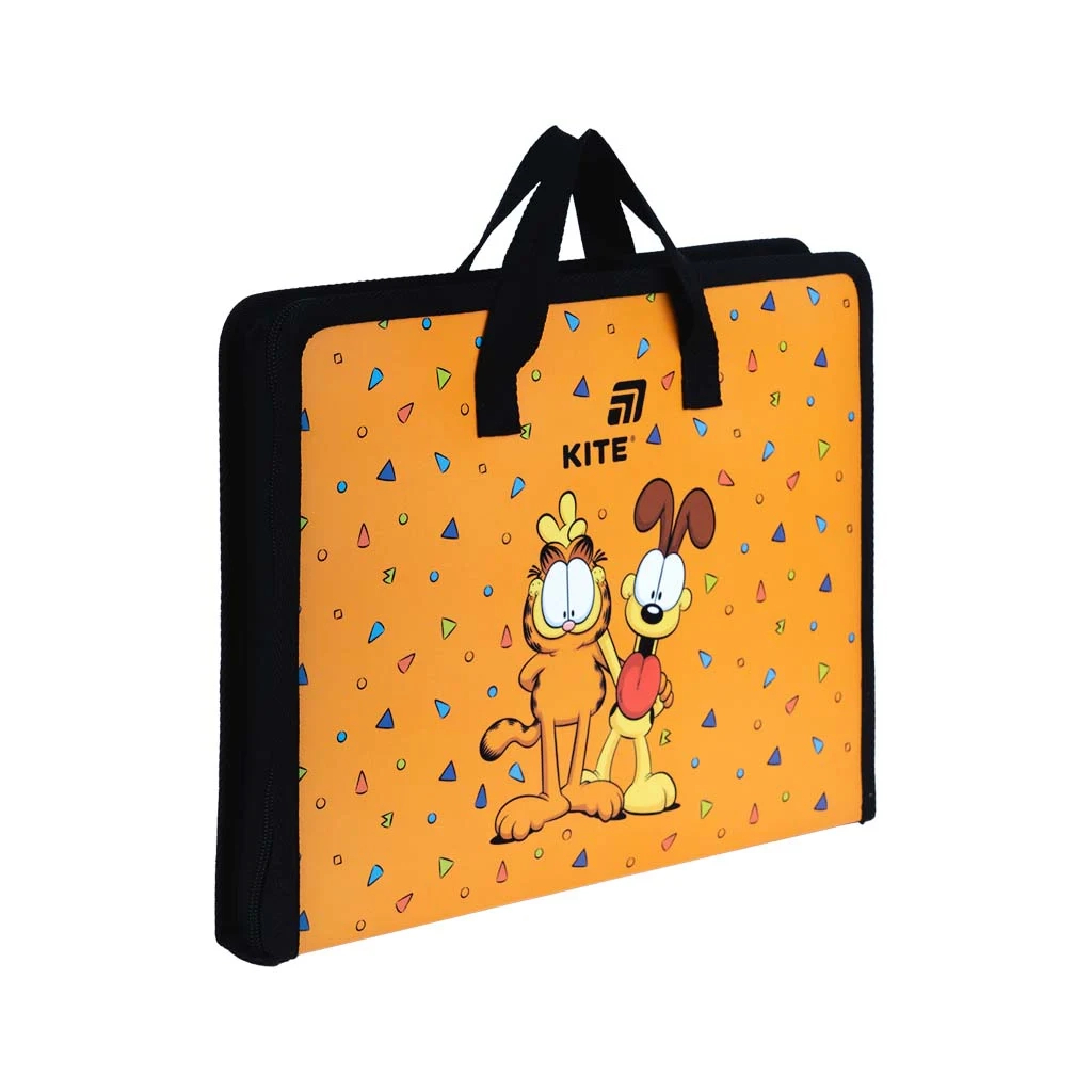 Папка - портфель Kite на блискавці A4 Garfield , 1 відділення (GF26-202)