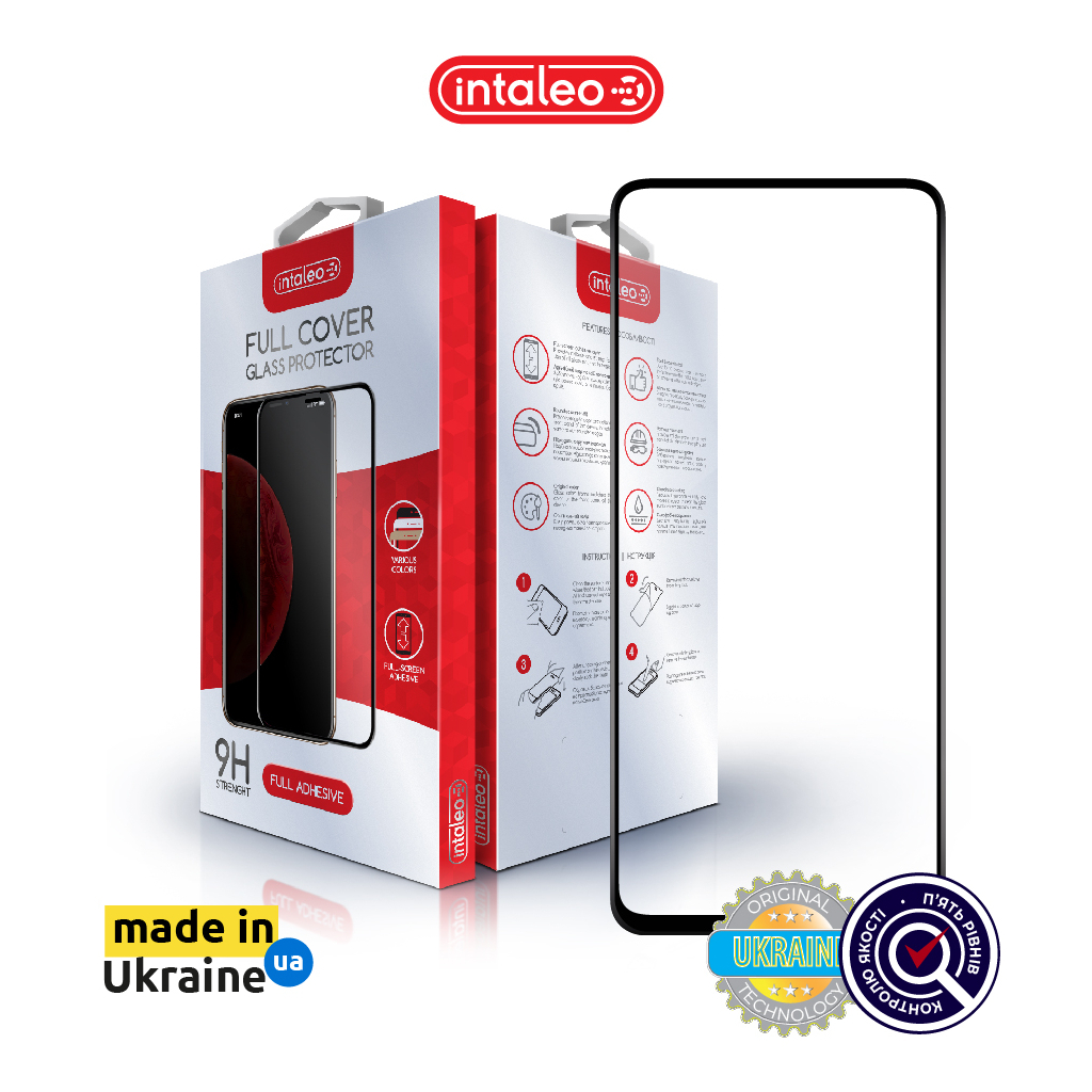 Скло захисне Intaleo Full Glue Realme 9i Black (1283126531187)