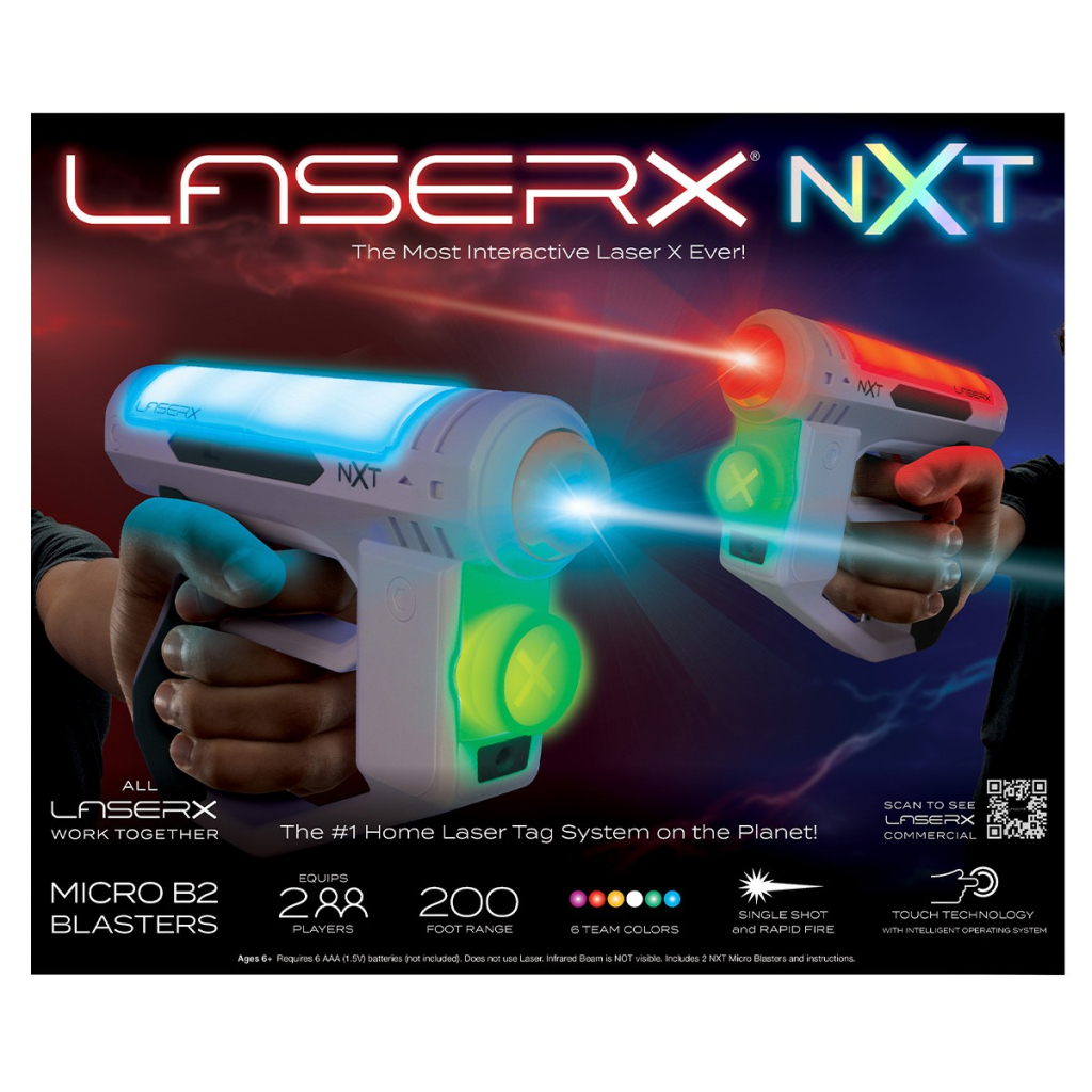 Іграшкова зброя Laser X набір для лазерних боїв – NXT Micro для двох гравців (87538) Іграшкова зброя Laser X набір для лазерних боїв – NXT Micro для двох гравців (87538)