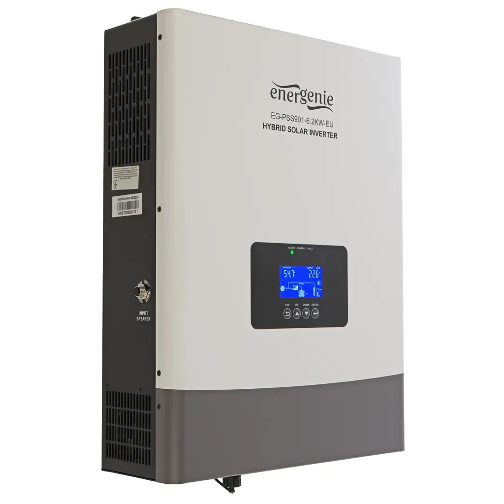 Сонячний інвертор EnerGenie EG-PSS901-4.2KW-EU, 4.2kW, 25.6V (PSS901-4.2KW-EU)