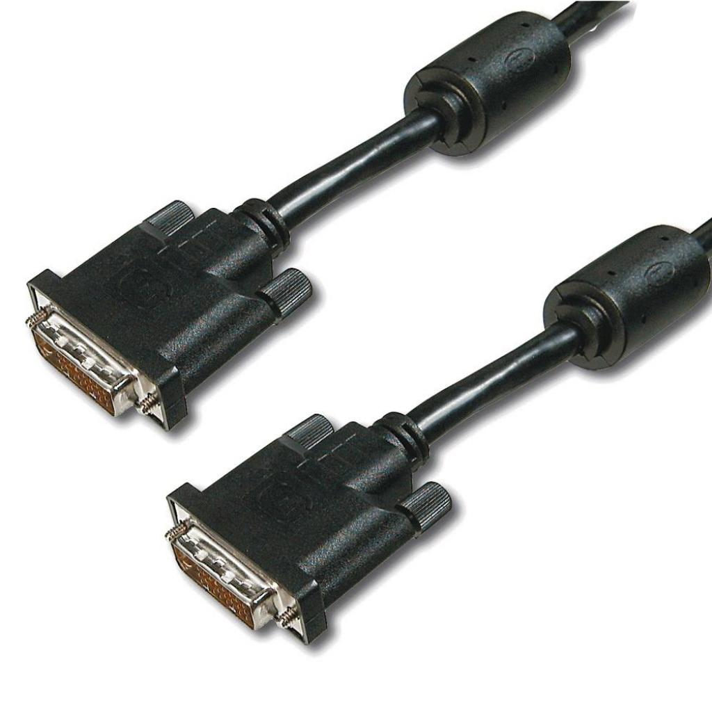 Кабель мультимедійний DVI to DVI 24+1pin, 5.0m Digitus (AK-320101-050-S) Кабель мультимедійний DVI to DVI 24+1pin, 5.0m Digitus (AK-320101-050-S)