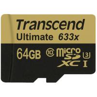 Карта пам'яті Transcend 64GB microSD class10 UHS-I U3 (TS64GUSDU3)