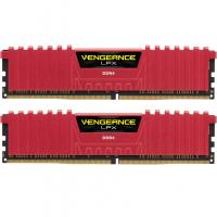 Модуль пам'яті для комп'ютера DDR4 16GB (2x8GB) 2666 MHz Vengeance LPX Red Corsair (CMK16GX4M2A2666C16R)