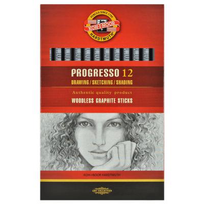Олівець графітний Koh-i-Noor 8911 4B, Progresso, woodless (891104B004PZ) Олівець графітний Koh-i-Noor 8911 4B, Progresso, woodless (891104B004PZ)