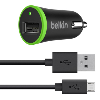 Зарядний пристрій Belkin USB 2.4А, 12 W с Micro USB Cable,1.2м, Black (F8M887BT04-BLK)