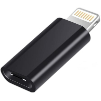 Перехідник USB Type-C to Lightning black XoKo (XK-AC015-BK)