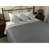 Two-sided decorative fleece blanket Gray 150x212 cm (360.52U_Grey)