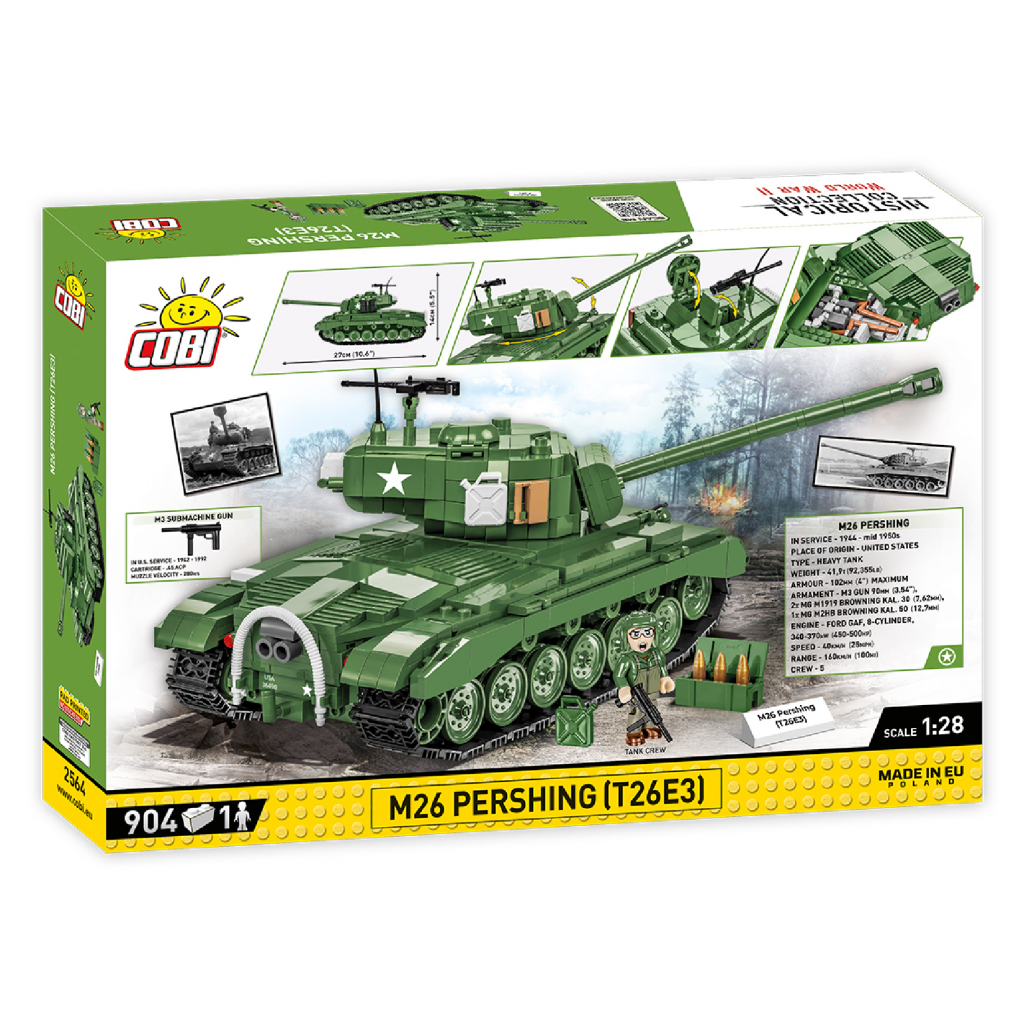 Конструктор Cobi Танк M26 ПершІнг 1:28, 904 деталі (COBI-2564) Конструктор Cobi Танк M26 ПершІнг 1:28, 904 деталі (COBI-2564)