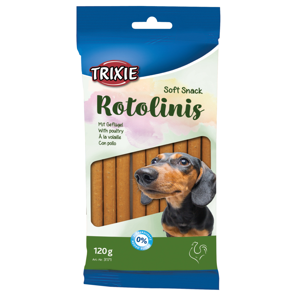 Ласощі для собак Trixie Rotolinis з м'ясом домашньої птиці 12 шт 120 г (4011905031712)
