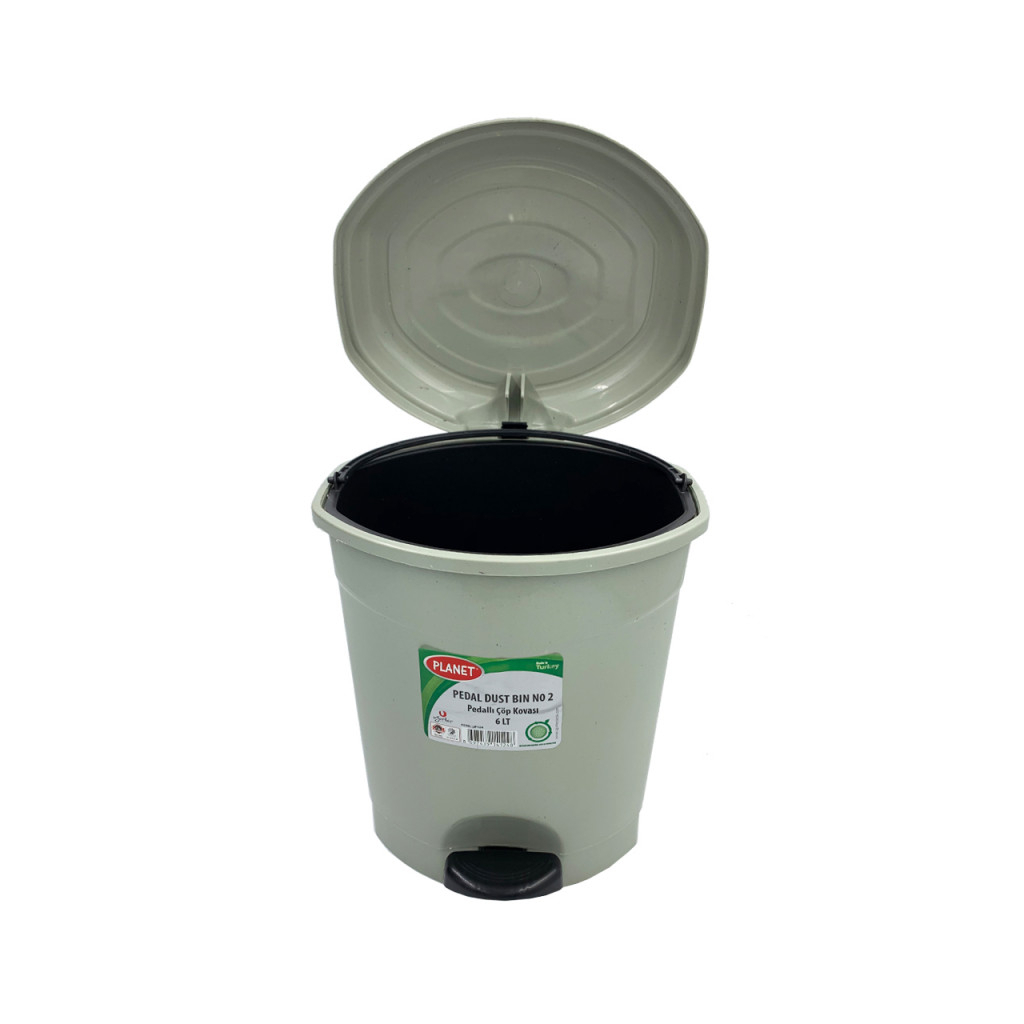 Контейнер для сміття Planet Household №2 з педаллю сірий 6 л (10338)