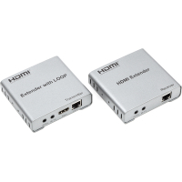 Adapter HDMI 4K/30hz, up to 100m via CAT5E/6, loop-out (HDES12-LOOP) PowerPlant (CA912964)