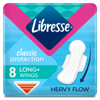 Hygienic pads Libresse Classic Protection Long 8 pcs. (7322541233512)