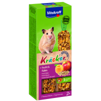 Treats for rodents Vitakraft Kracker with fruit for hamsters 2 pcs (4008239251541)