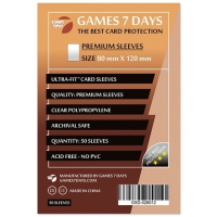 Протектор для карт Games 7 Days 80 х 120 мм, Ultra-Fit, 50 шт (PREMIUM) (GSD-028012)