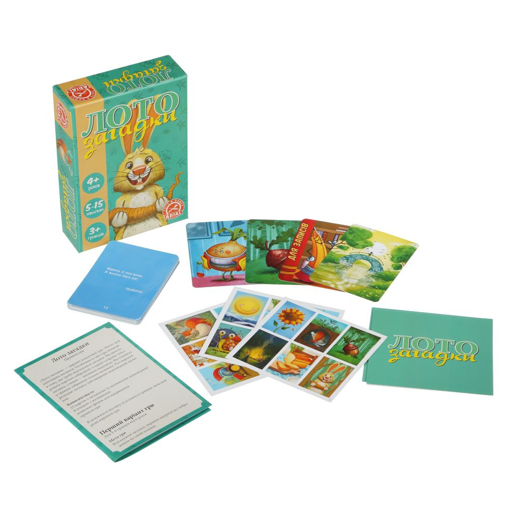 Настільна гра Arial Лото загадки (91155) Настільна гра Arial Лото загадки (91155)