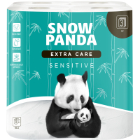 Toilet paper Snow Panda Extra Care Sensitive 3 layers 8 rolls (4820183970688)