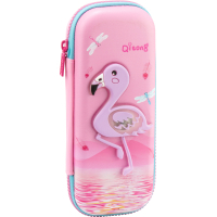Пенал Cool For School з LED-аплікацією 1 відділення Рожевий (QT-5759-Pink)