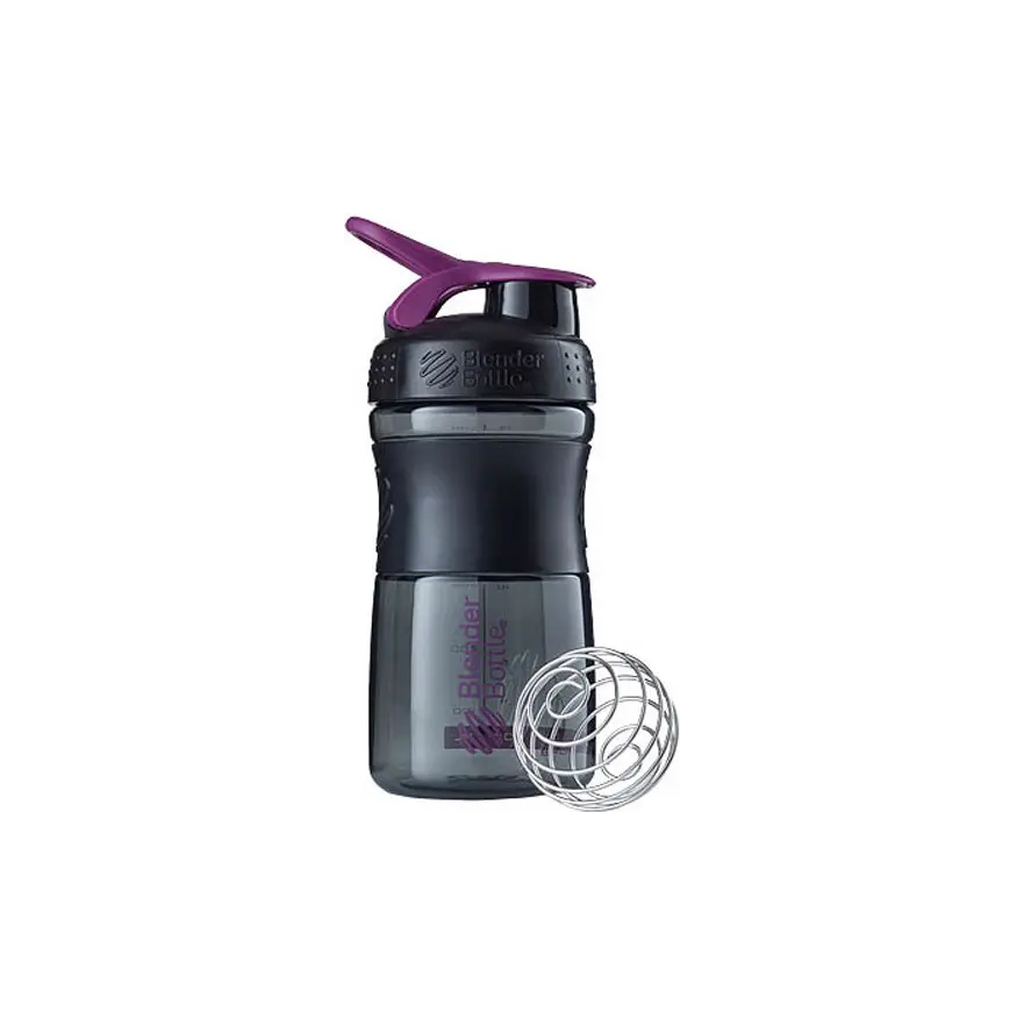 Шейкер спортивний BlenderBottle SportMixer 20oz/590ml Black/Plum (SM 20oz Black/Plum)
