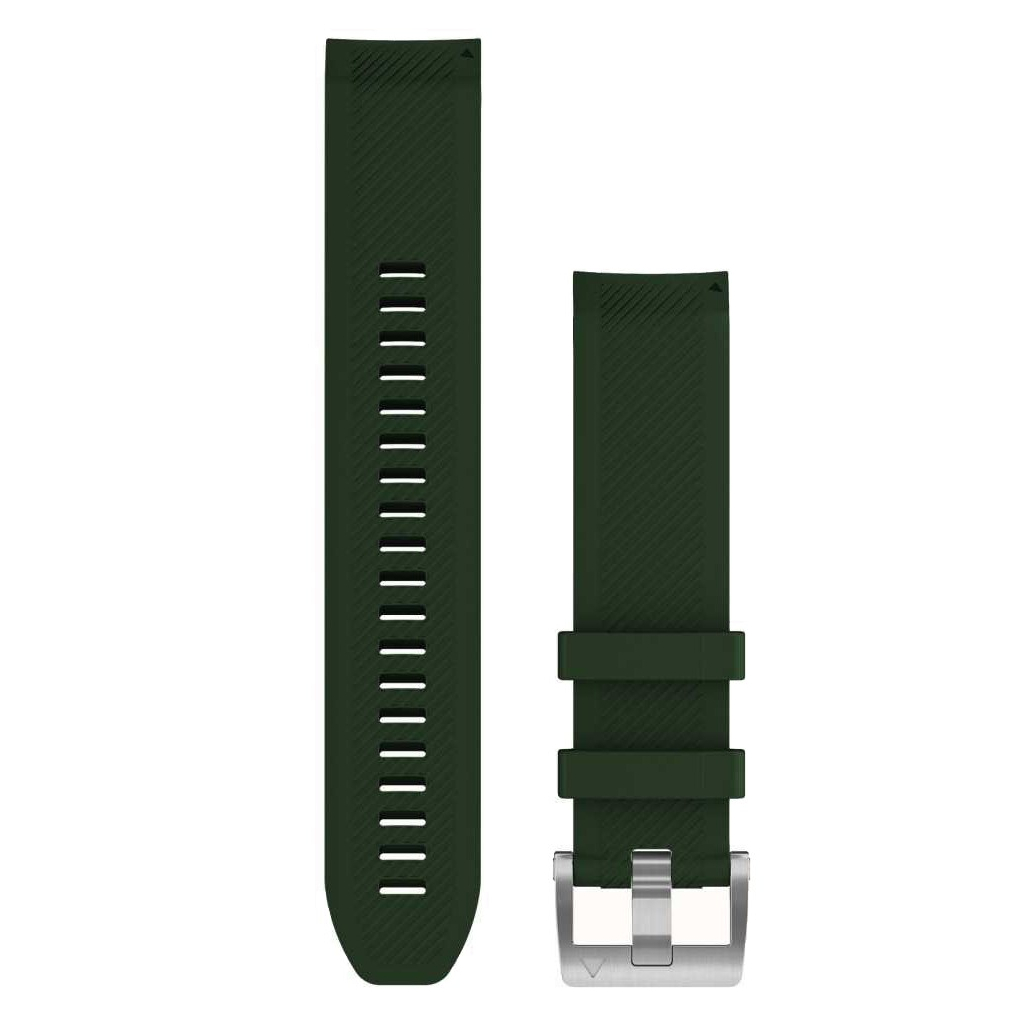 Ремінець до смарт-годинника Garmin MARQ, QuickFit 22m, Pine Green Silicone (010-13008-01) Ремінець до смарт-годинника Garmin MARQ, QuickFit 22m, Pine Green Silicone (010-13008-01)