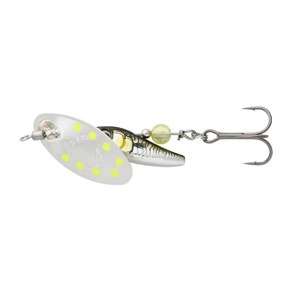 Блешня Savage Gear Sticklebait Spinner 3 9.1g Green Silver Ayu (1854.44.78) Блешня Savage Gear Sticklebait Spinner 3 9.1g Green Silver Ayu (1854.44.78)