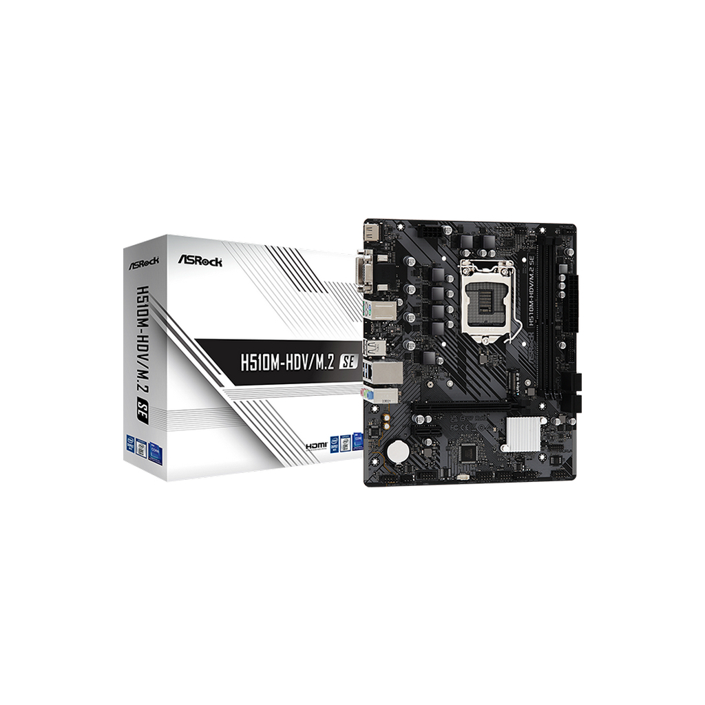 Материнська плата ASRock H510M-HDV/M.2 SE Материнська плата ASRock H510M-HDV/M.2 SE