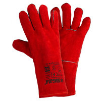 Protective gloves Sigma welder's collar p10.5, class ND, length 35 cm (red) (9449361)
