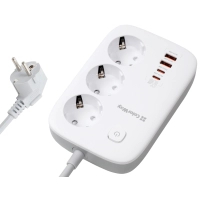 ColorWay network power filter CW-CHE34PDW 3 outlets/4USB (CW-CHE34PDW)