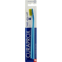 Зубна щітка Curaprox CS 5460 Ultra Soft Ультрам'яка D 0.10 мм Синя із салатовою щетиною (CS 5460-26)