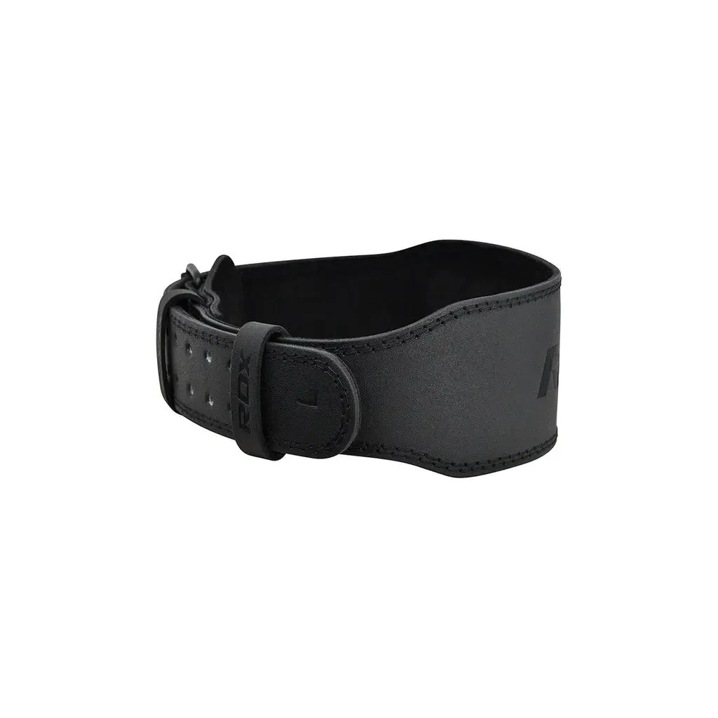 Атлетичний пояс RDX 4 шкіряний Full Black 2XL (WBS-4FB-2XL)