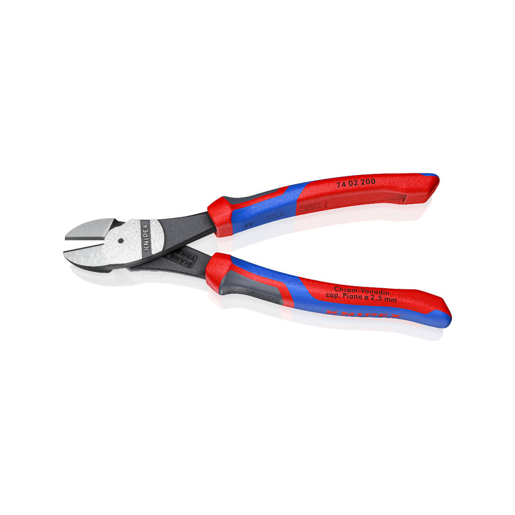 Кусачки KNIPEX бокові посилені 200мм (74 02 200)