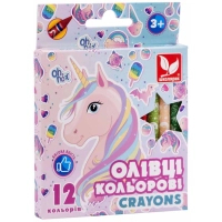 Colored pencils School boy Crayons Unicorn 12 colors (316121009-UA)