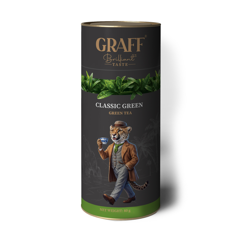 Чай Graff Green Classic Зелений Байховий 80 г (4820279610870)