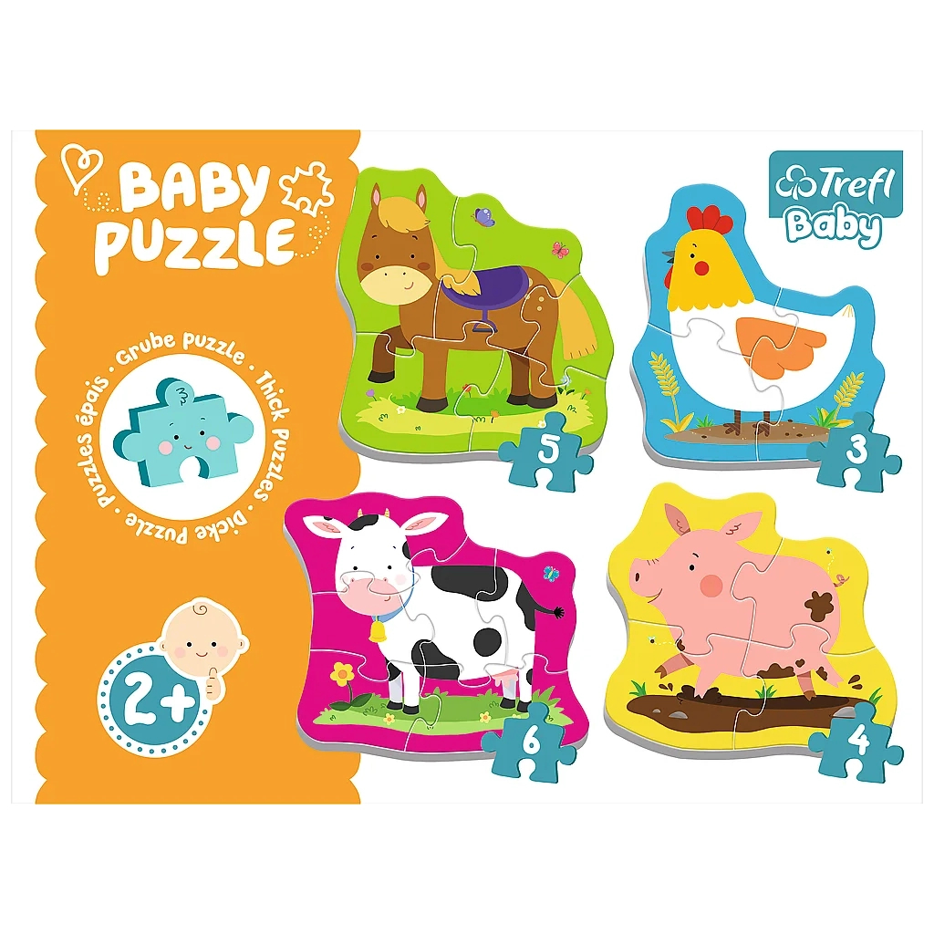 Пазл Trefl Baby Classic Тварини на фермі (5900511360707)