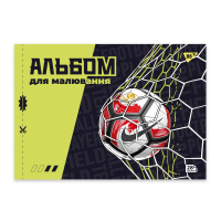 Yes A4 drawing album 28 staples, with perforation Football (130609)