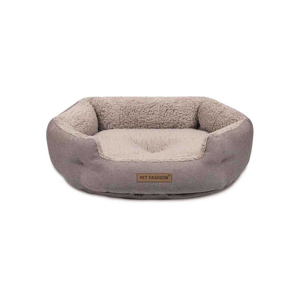 Лежак для тварин Pet Fashion BRIG 58х48х20 см кавовий (4823082441488)