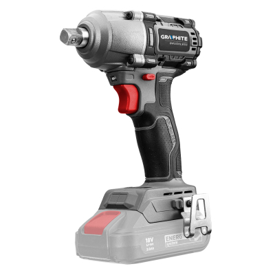 Гайковерт Energy+ 18V, безщітковий, 2600об/хв, 450Нм, 1/2", 3 швидкості, 1.24кг (без АКБ та ЗП) Graphite (58G038)