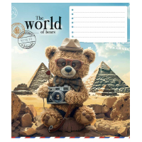 Notebook Schoolboy The World of Bears 12 sheets cell (012-3443K)