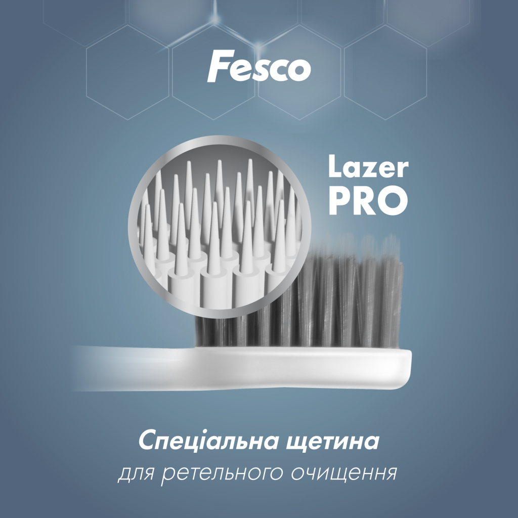 Зубна щітка Fesco Black & White Series Soft Чорна (4823098414124)
