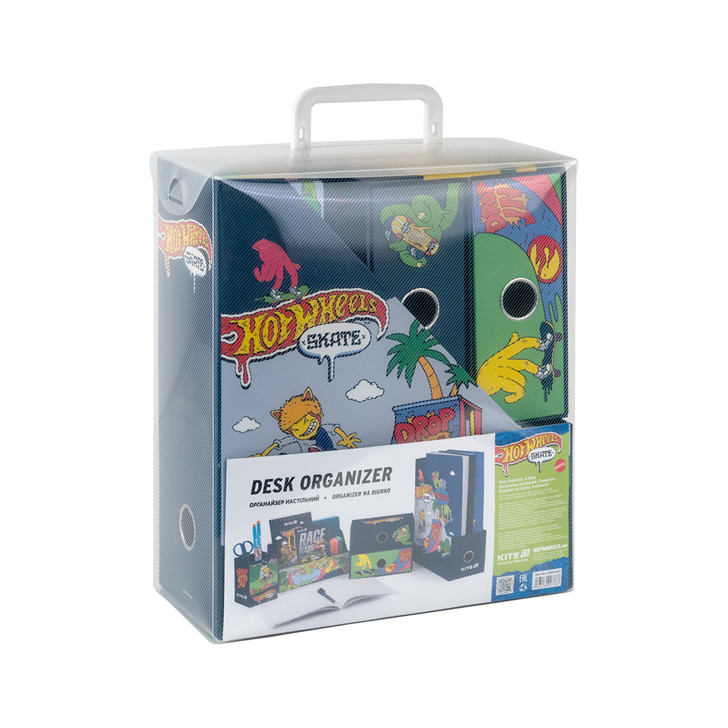 Настільний набір Kite Hot Wheels 4 предмети, картон (HW25-357)