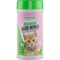 Вологі серветки для тварин Espree Kitten Aloe Wipes 50 шт. (0748406014206)