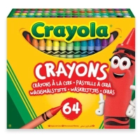 Crayola colored wax crayons, 64 pcs (52-6448)