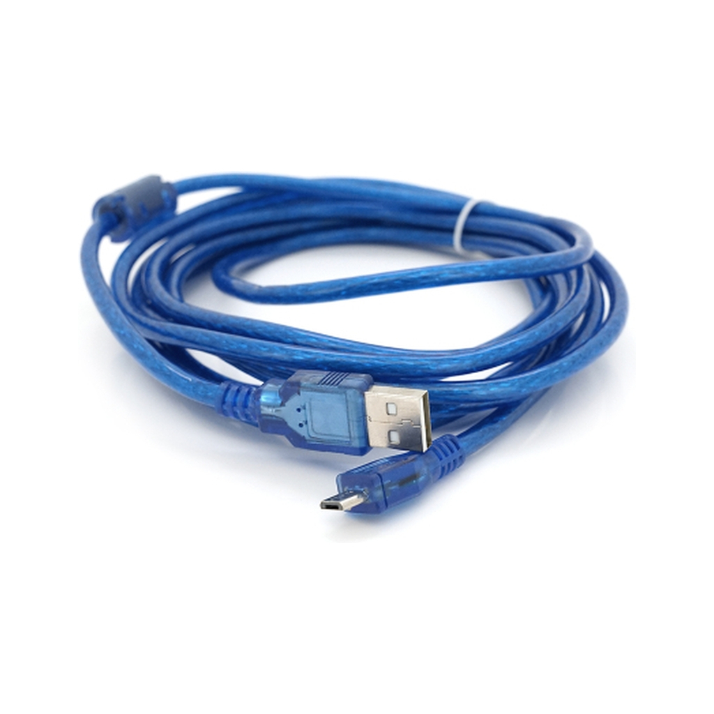 Дата кабель USB 2.0 AM to Micro 5P 3.0m blue Voltronic (YT-AM/Mc-3B/02140) Дата кабель USB 2.0 AM to Micro 5P 3.0m blue Voltronic (YT-AM/Mc-3B/02140)