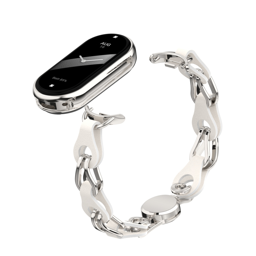 Ремінець до фітнес браслета Armorstandart Chain Wristband для Xiaomi Smart Band 10/9/8 Silver (ARM86889) Ремінець до фітнес браслета Armorstandart Chain Wristband для Xiaomi Smart Band 10/9/8 Silver (ARM86889)